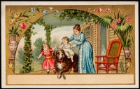 Ретро открытки - Счастливая семья