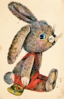 Ретро открытки - Зайчишка