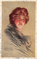 Ретро открытки - Женский образ. Пегги