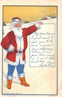 Ретро открытки - Счастливого Рождества. Санта Клаус