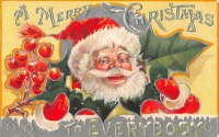 Ретро открытки - Счастливого Рождества. Святой Николай