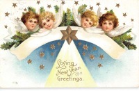 Ретро открытки - Новогодние поздравления