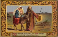 Ретро открытки - Библейские сюжеты. Путешествие в Египет