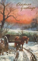 Ретро открытки - С Рождеством и Новым Годом. Последний урожай
