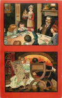Ретро открытки - Открытка-календарь. Семейное Рождество