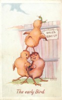 Ретро открытки - Ранние пташки