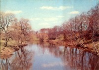 Ретро открытки - На реке