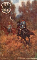 Ретро открытки - 1-й Прусский Драгунский Гвардейский полк