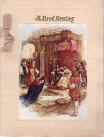 Ретро открытки - Принц Уильям Оранский и принцесса Мэри принимают Корону Ангии