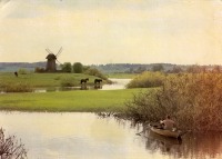 Ретро открытки - На реке Сороть