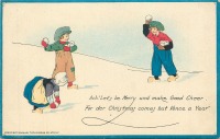Ретро открытки - - Давайте веселиться в Рождество !