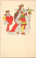 Ретро открытки - С Рождеством и Новым Годом. Король сердец