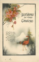 Ретро открытки - Наилучшие пожелания в Рождество 1919
