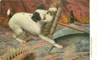 Ретро открытки - Дневник собаки. Столкновение с врагом