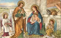 Ретро открытки - Рождение Христа