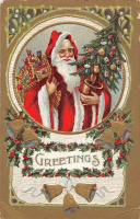 Ретро открытки - Ретро-поштівка.  Різдвяне вітання.
