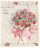 Ретро открытки - Счастливого Дня Матери для нашей мамы