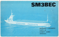 Ретро открытки - QSL-карточка Швеция - Sweden (двусторонние)