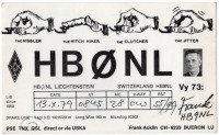 Ретро открытки - QSL-карточка Лихтенштейн - Liechtenstein (односторонние)