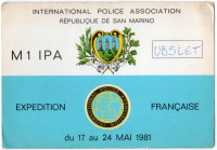 Ретро открытки - QSL-карточка Сан Марино - San Marino (двусторонние)