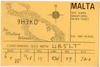 Ретро открытки - QSL-карточка Мальта - Malta (односторонние)