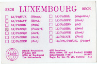 Ретро открытки - QSL-карточка Люксембург - Luxembourg (двусторонние)