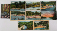 Ретро открытки - Живописные виды на реке Русской в Калифорнии