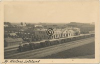 Латвия - Железнодорожный вокзал станции Мейтене (Meitene), Латвия. Скорее всего перед Второй мировой войной