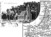 Литва - Церковь в Шварцорте (Юодкранте) на открытке рубежа 19-20 веков