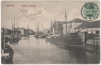 Литва - Клайпеда (Мемель). Река Данге 1910 г.