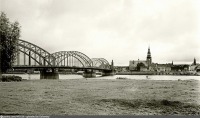 Литва - Панямуне. Вид на мост Королевы Луизы и Тильзит