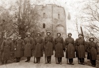 Вильнюс - Celebrations of Vilnius return to Lithuania near Gediminas Tower in 1939 Литва,  Вильнюсский уезд,  Вильнюс