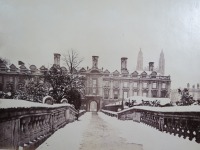 Англия - Clare College in Winter, Cambridge University. Великобритания,  Англия,  Восточная Англия