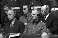 Нюрнберг - Риббентроп, фон Ширах, Кейтель, Заукель на скамье подсудимых на Нюрнбергском процессе