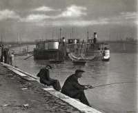Будапешт - 1959. Будапешт. Рыболовы у моста Маргит.