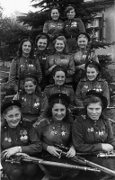 Солдаты и офицеры Советской армии - Девушки-снайперы 3-й ударной армии 1-го Белорусского фронта