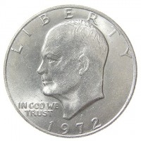 Старинные деньги (бумажные, монеты) - Президент Эйзенхауэр