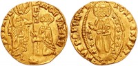 Старинные деньги (бумажные, монеты) - Italy, Papal States. Roman Senate. 13th-14th century.  AV Ducat (20mm, 3.51 g, 12h).