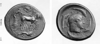 Старинные деньги (бумажные, монеты) - Декадрахма