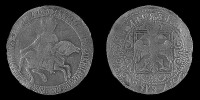 Старинные деньги (бумажные, монеты) - Рубль Алексея Михайловича (1654)