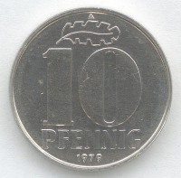 Старинные деньги (бумажные, монеты) - 10 пфеннигов
