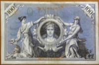 Старинные деньги (бумажные, монеты) - ГЕРМАНИЯ 100 МАРОК 1908 Г.