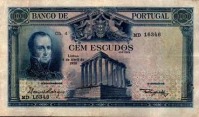 Старинные деньги (бумажные, монеты) - Португалия - 100 эскудо