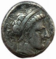 Старинные деньги (бумажные, монеты) - НЕАПОЛЬ, дидрахма 320-300 гг до н.э.