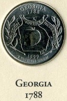 Старинные деньги (бумажные, монеты) - Джорджия.