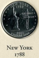Старинные деньги (бумажные, монеты) - Нью-Йорк.