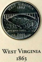 Старинные деньги (бумажные, монеты) - Западная Виргиния.