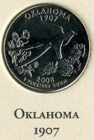 Старинные деньги (бумажные, монеты) - Оклахома.