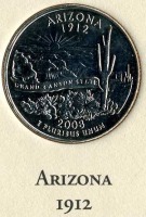 Старинные деньги (бумажные, монеты) - Аризона.
