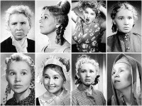 Ретро знаменитости - Выразительные фотопробы Екатерины Савиновой